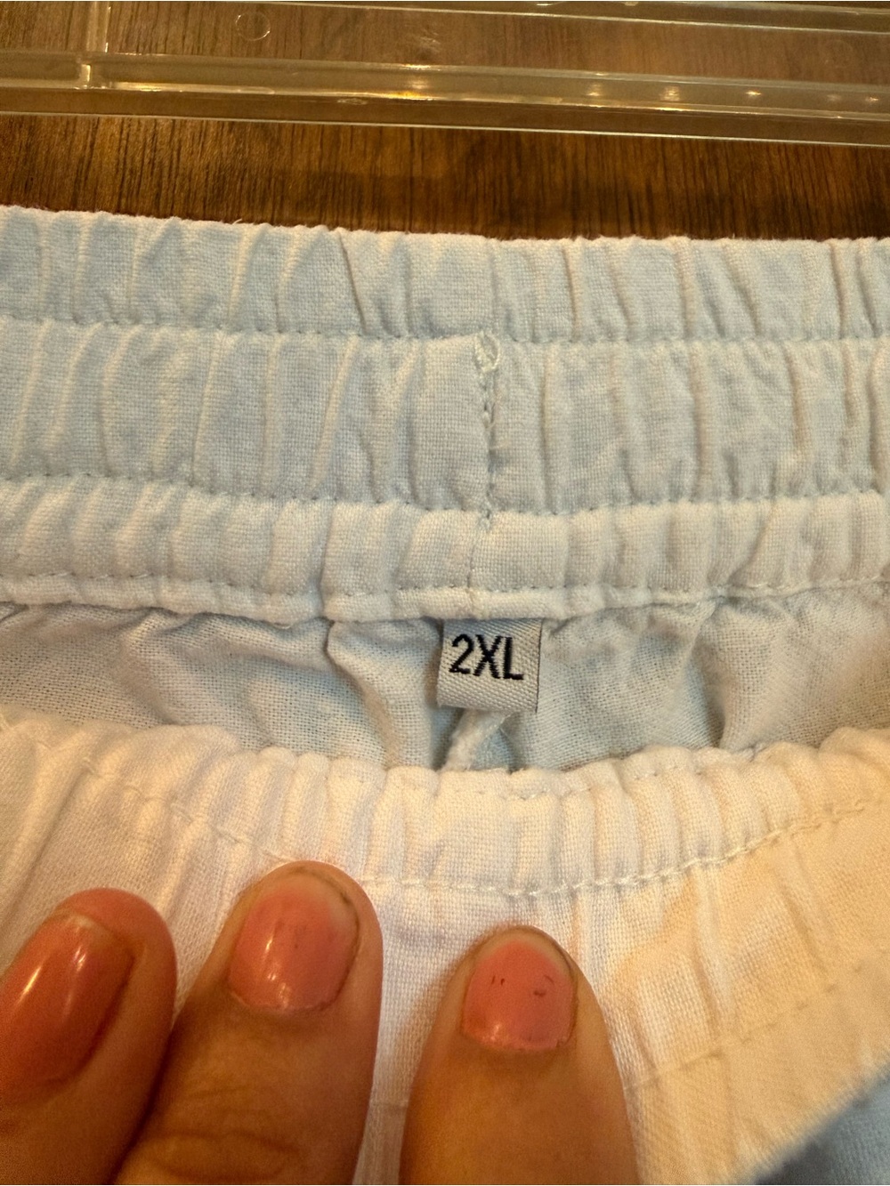 Women’s Lightweight White Drawstring Lounge Pants - Picture 5 of 7